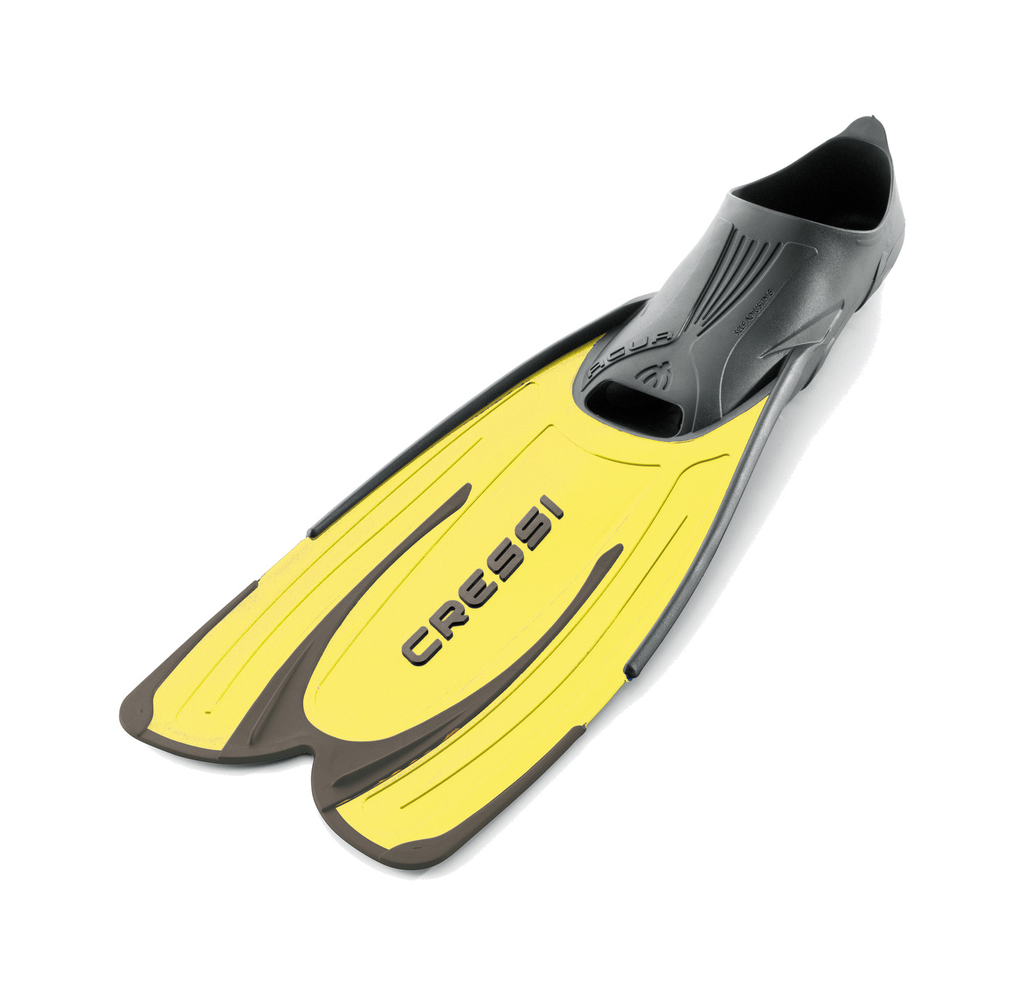 aleta de snorkeling de alta gama agua - pala insertada a medio calzante